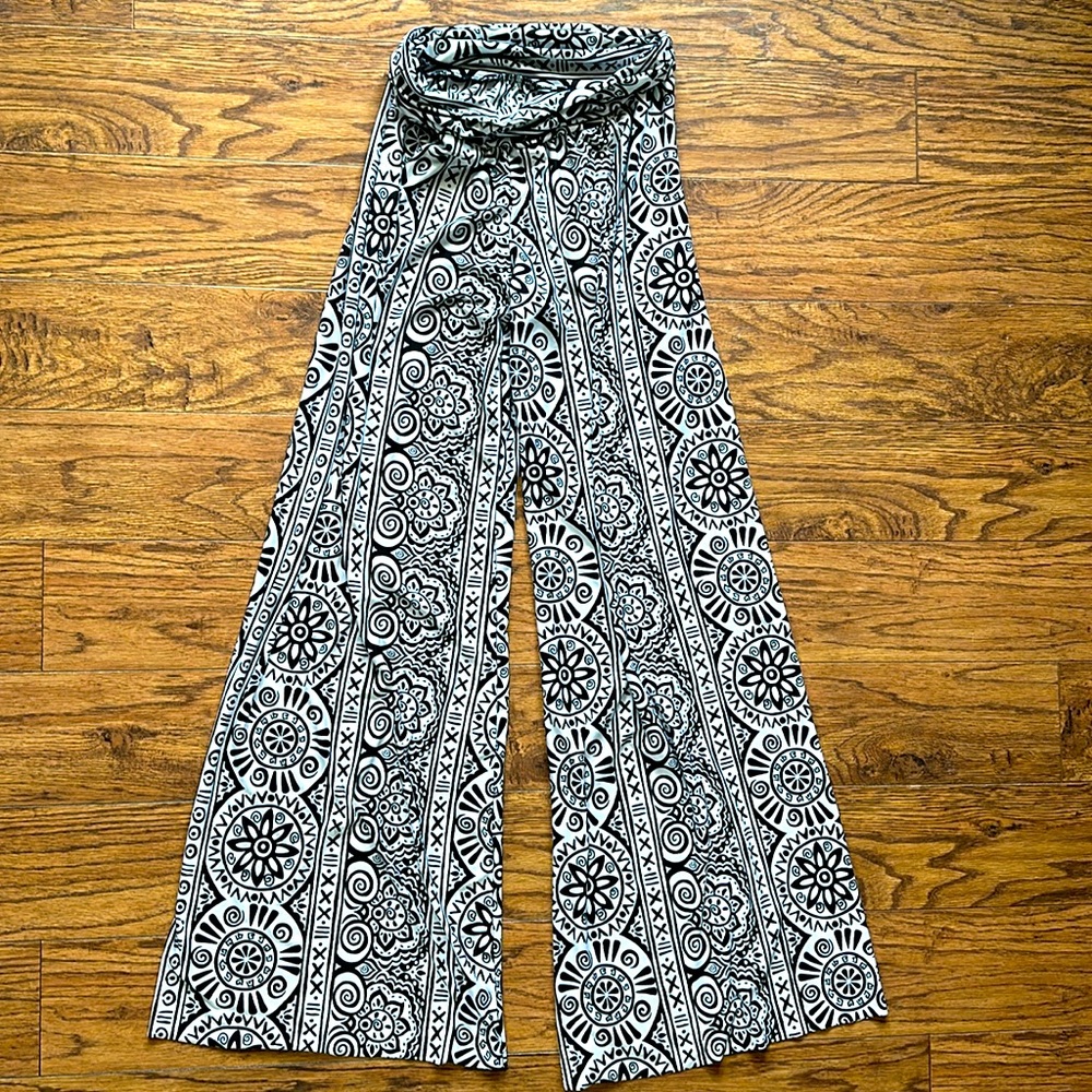 Women’s Arrow USA flare pants boho bell bottoms silky hippie 70s stretchy